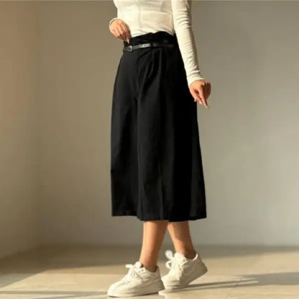 شلوار کتان دخترانه کوتاه