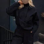 بامبر بگی کتان کجراه آستردار مشکی