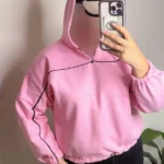 دورس نیم زیپ کلاه دار دخترانه