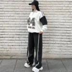 ست نیم‌زیپ دورس پنبه ۲ نخ دودی