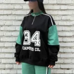 ست نیم‌زیپ دورس پنبه ۲ نخ سبز