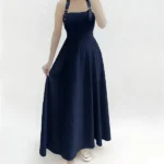 کت و سارافون دو بند آبی