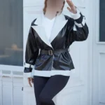 کت چرم یقه بلیزر بوفالو