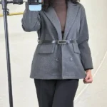 کت ۴ دکمه دخترانه رنگ طوسی