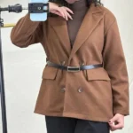 کت ۴ دکمه دخترانه قهوه ایی