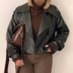 کراپ کت یقه انگلیسی مشکی