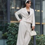 ست كت و شلوار دخترانه سفید