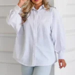 شومیز 5 دکمه سفید