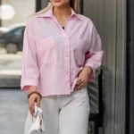 شومیز باکسی زنانه یاسی