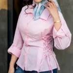 شومیز بغل بند دار صورتی