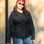 شومیز بغل بند دار مشکی