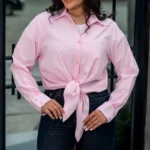 شومیز جلوگره دخترانه یاسی