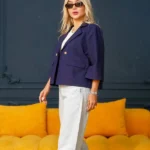 کت دو جیب سرمه ایی